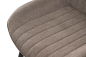 Preview: 6st. Esszimmerstühle Polster Küchenstuhl Leinenbezug + Metall Gestell beige