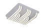 Preview: Woward 106W Design LED Deckenleuchte WOW-7680-B | Lichtfarbe und Helligkeit voll dimmbar