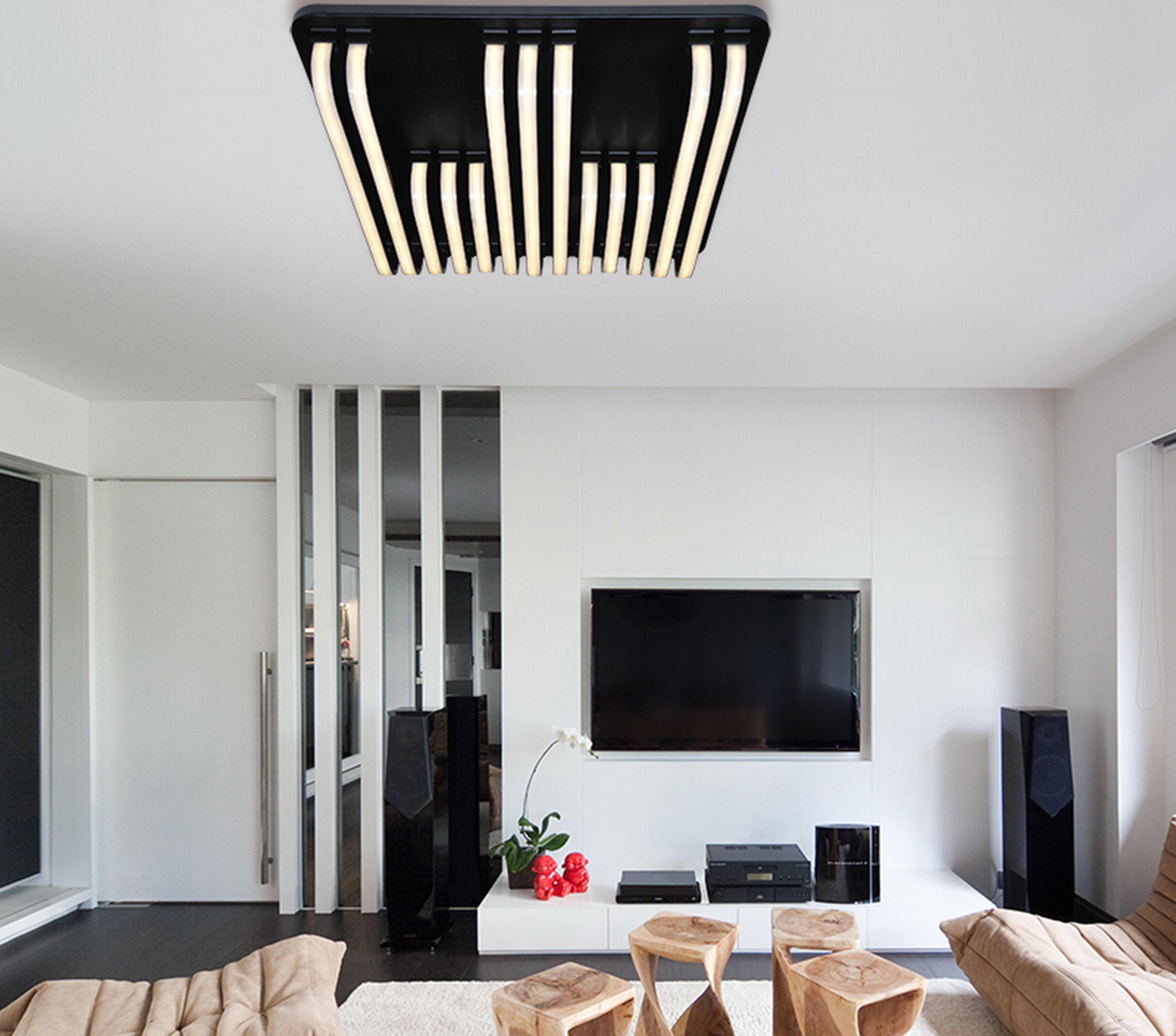 Woward 106W Design LED Deckenleuchte WOW-7680-B | Lichtfarbe und Helligkeit voll dimmbar
