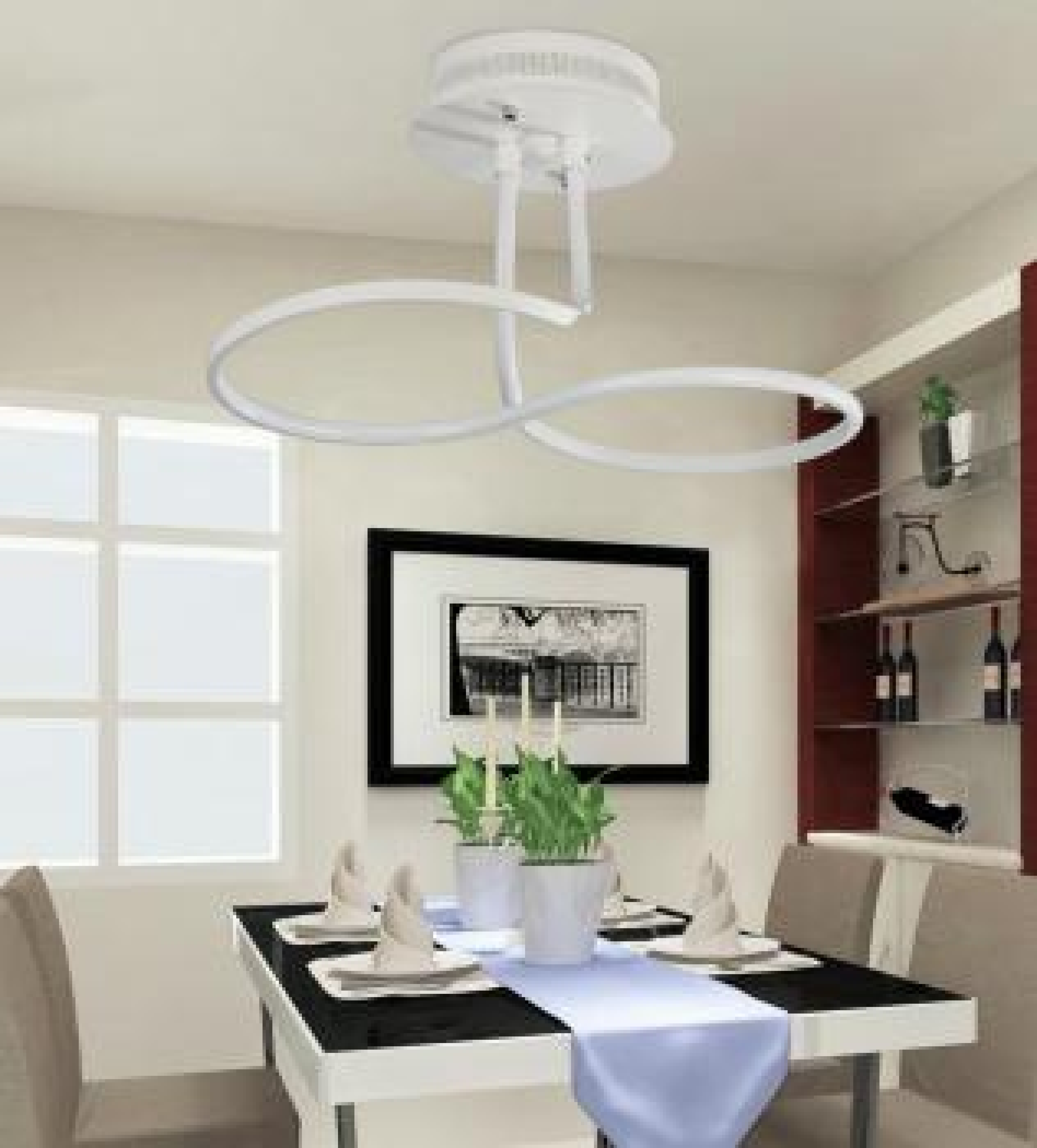 Woward 42W Premium Design Deckenlampe WOW-7448 | Lichtfarbe und Helligkeit dimmbar